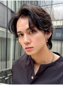 アップバングフェザーミディアムウルフ　n7.7.25