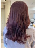 ピンクブラウン/くびれヘア
