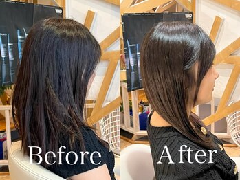 ソアンヘアー(SOAN hair)の写真/クセ・うねり・広がりなどのお困りもお気軽にご相談ください◎お悩み解決します！理想のストレートヘアに♪