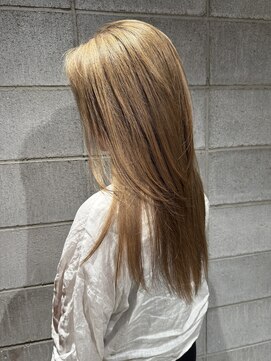 ノル 栄矢場町(nol) スモーキーブロンド×レイヤーカット(グレージュ/ミルクティー)