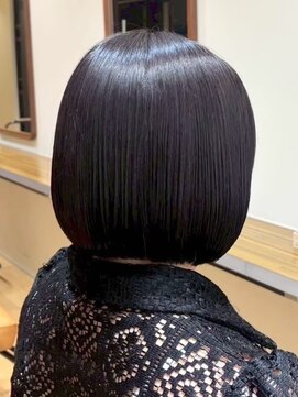 クラップス 横須賀中央店(CLAPS) 横須賀中央ハンサムショートボブ白髪ぼかしハイライト白髪染め