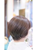 毛量の多い方や癖毛のショートヘア168