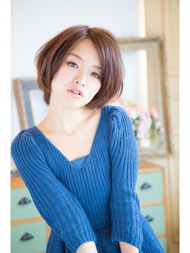 アリエス美容室南富山店 【Aries南富山/富山市】☆大人可愛い小顔ひし形ショートボブ☆