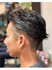 #フェザーマッシュ#リーゼント#ビジカジ#hommehair2nd櫻井