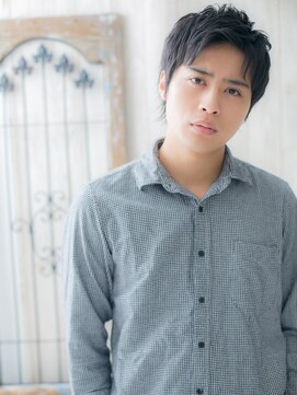 モッズヘア メン 南越谷南口店(mod's hair men) ワイルドアップバング★黒髪ショートF