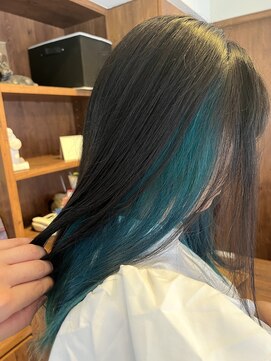 ルーム(Room) インナーカラー/グリーン/派手カラー/韓国