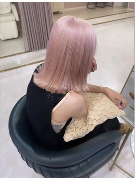 シェリ(che'rie) ぷつっとボブ×ペールピンク