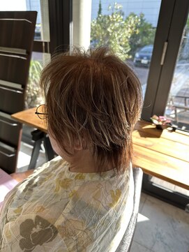 ラシックヘア 加古川店(LASSIC HAIR) 白髪ぼかしハイライト × ナチュラルベージュ