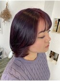 紫ピンクインナーカラー