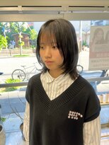 リーホリエ(Lee Horie)&nbsp;ナチュラルブラック×顔まわりレイヤーカット　【MOMOKA】