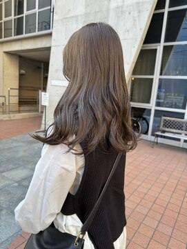 ヘアーデザイン アルエ(HAIR×design ARUE) 【Koga】【ブリーチなしダブルカラー】オリーブベージュ