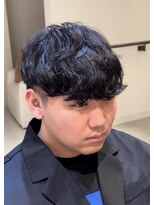 スイッチ(men's SWITCH)&nbsp;大分メンズシャドウ無造作パーマスパイラルマッシュ刈り上げ