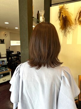 ローレン(LOREM) くびレイヤー/イメチェン/こなれミディ/上品カラー/大人ブラウン
