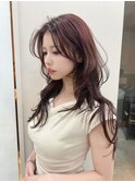 髪質改善＊韓国風ピンクブラウンロング＊美髪【Zina渋谷神南】