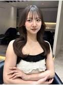 韓国レイヤーカット/くびれ巻き/前髪顔周り/セミディ[門前仲町]