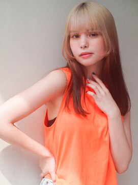 レジュアル(RESSUAL) 黒髪ボブルフネビージュ小顔ヘアワンレン