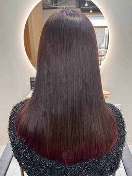 イゾラ(isola) 【isola】毛先ブリーチ/レッドヘア/ブリーチ1回/N.ルフレカラー