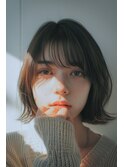 くびれヘア/ボブ/顔まわり/ワイドバング/【lana hair 新宿】