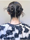 【Lilly渋谷】#カチモリ#ヘアセット#ヘアアレンジ#編み込み