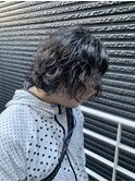 メンズボブ ボブウルフ スパイラルパーマ