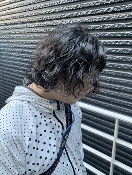 シオ ヘアー デザイン(Sio. hair design) メンズボブ ボブウルフ スパイラルパーマ