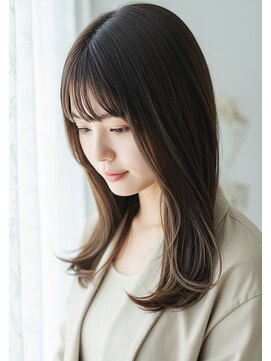 アントワープトーキョー(antwerp TOKYO) 姫カットレイヤー細めハイライト髪質改善くすみベージュ