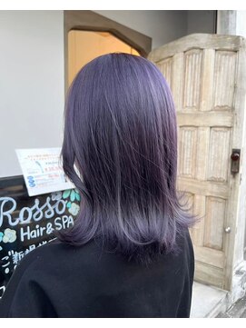 ロッソ ヘアアンドスパ 草加店(Rosso Hair&SPA) パープルミディアム