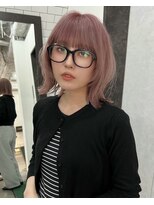 レガーレ(Legare) 顔周りレイヤー×ボブ×ピンクカラー