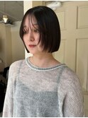 レイヤーボブ/ラインボブ/切りっぱなしボブ/前髪ありボブ