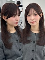 アマトウキョウ アユンチェ(AMA TOKYO×AYUNCHE) 前髪顔まわり韓国ヘアレイヤーカットサイドバンク2wayバンク韓国