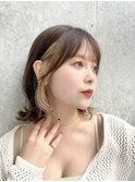 20代30代40代◎インナーカラー×外ハネボブ