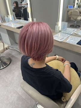 メロウバイケンジ(mellow by KENJE) ブリーチカラー/ダブルカラー/ピンクカラー