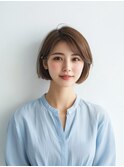 ボブ/イメチェン/外ハネボブ/美髪/ワイドバング/髪型