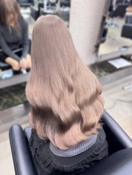 ペレ 栄店(PELE) ホワイトグレージュ/デジタルパーマ/チェリーブラウン/栄