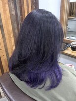 リッカ(RICCA)&nbsp;【インナーカラー&ハイライト】ディープパープル/恵比寿