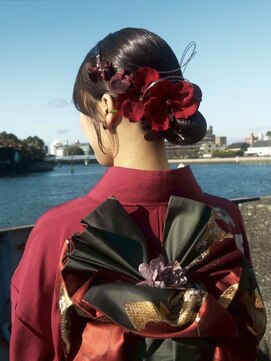 ヘアー アイス カンナ(HAIR ICI Canna) 成人式ヘア/着物/お団子ヘア/タイトヘア/カチモリ【ノグチ】