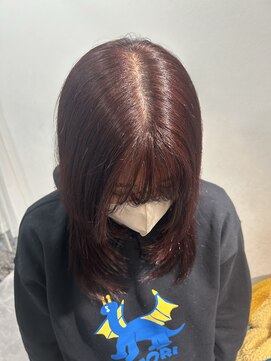 ヴィジュアリスト(VISUALIST) wine red×ハッシュカット