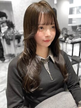 ユーフォリア 新宿通り(Euphoria) オリーブブラウン/赤み消しカラー/顔まわりカット