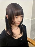 U2４に大人気★韓国風レイヤーカット+透明感ケアカラー