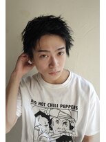 フィルムス 大阪本町(FILMS) men's/メンズ/リバースセンターパート/ニュアンスパーマフェード