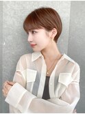 ハンサムショート/丸みショートボブ/20代30代40代50代/顔周り