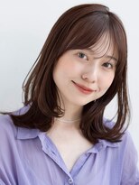 ラフ フロム ガーデン(Laf from GARDEN)&nbsp;くびれミディアム/レイヤー/顔周り/ミルクブラウン/20代30代