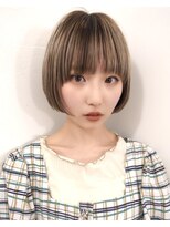 レコ 渋谷(LECO)&nbsp;ベージュカラー/ベージュデザインカラー/ケアブリーチ/ボブ