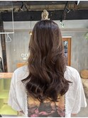 コテ巻き風パーマ×レイヤースタイル