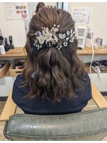 2席のみの美容室 アナイス(Anaiss)&nbsp;短くても出来るヘアセット、お呼ばれヘア＊