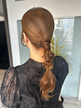 カシビ(kashibi) 編みおろし☆髪飾り無しヘアセット