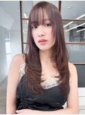 ブリーチなし春カラー◎チェリーピンク×韓国風レイヤーカット