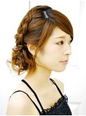 【プレストベル】 編み込みサイドアップ A-32