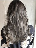 【EIGHT福岡】nabe_欧米風バレイヤージュペールSilver☆