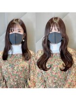 アフィーロ(ACHFILO) 前髪エクステ20代30代大人女子 ココアブラウン 韓国人風透け感